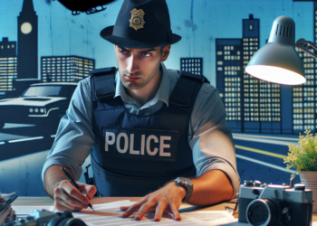 Politistul din Sibiu este acuzat de inventarea unui accident rutier