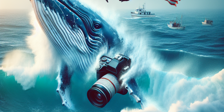 SUA Balena rastoarna barca aruncand doi oameni peste bord VIDEO