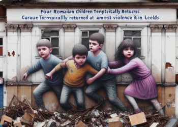 Violente la Leeds Patru copii romani revenit temporar