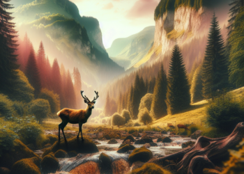 Imagini cu cerb in Parcul Natural Apuseni VIDEO