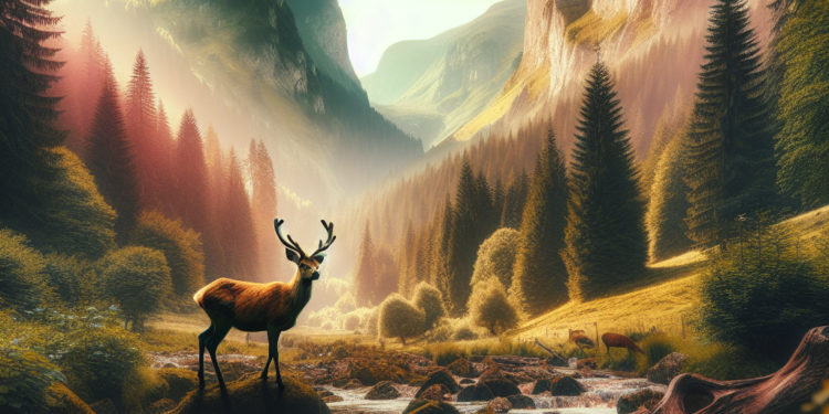 Imagini cu cerb in Parcul Natural Apuseni VIDEO