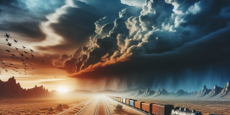 Intarzieri trenuri din vest din cauza furtunii