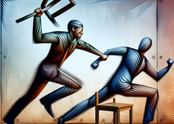 Incident violent Candidat atacat cu scaunul de rival VIDEO