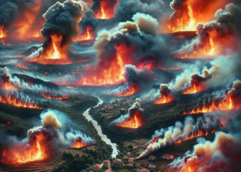 Peste 40 de incendii in nordul si centrul Portugaliei