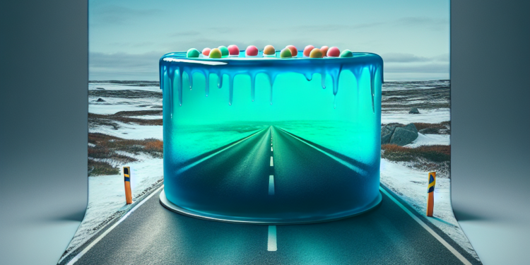 Prăjitură cu antigel găsită pe marginea drumului. 1 Prajitura cu antigel gasita pe marginea drumului