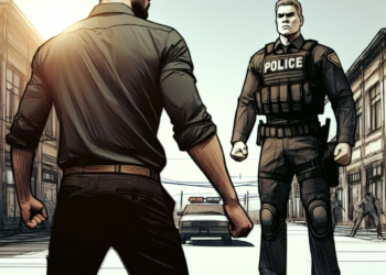 Un barbat a atacat un politist in Targu Mures