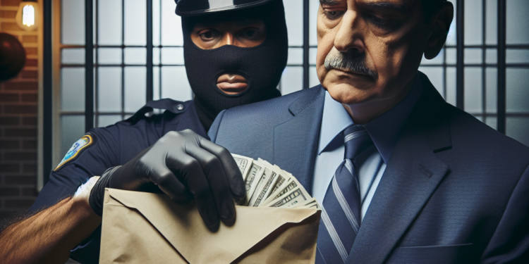 Un comisar de politie este prins luand mita