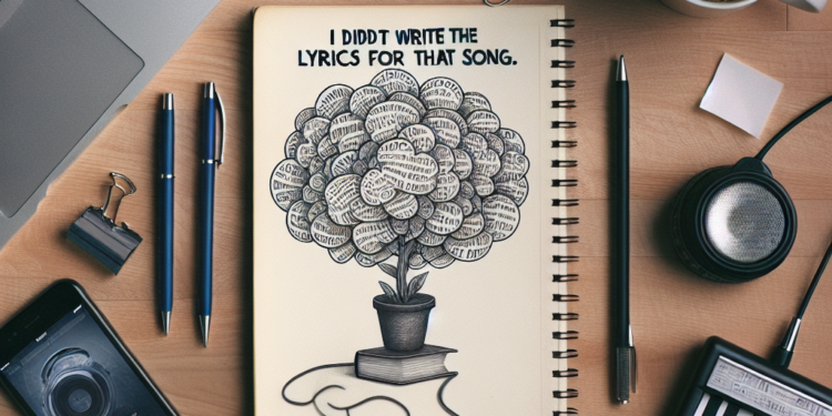 Nu am scris versurile la piesa respectiva