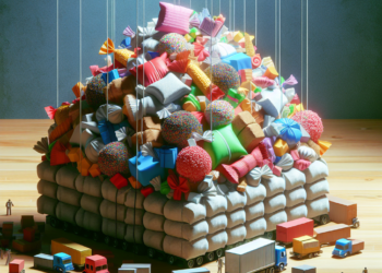 Peste patru tone de dulciuri si articole contrafacute