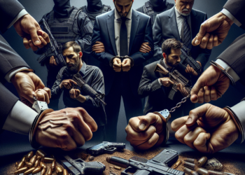 Sapte romani si un strain arestati pentru introducerea ilegala de arme in Romania