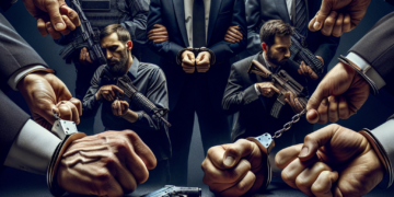 Sapte romani si un strain arestati pentru introducerea ilegala de arme in Romania