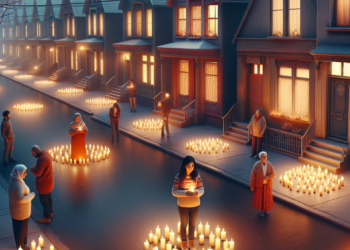 Pentru caldura si lumanare pe strada