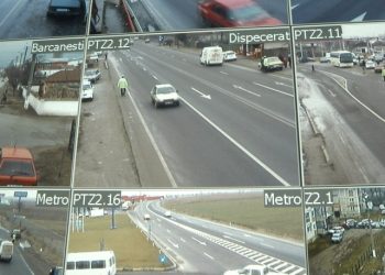 Trafic aglomerat din cauza ploii pe shosele