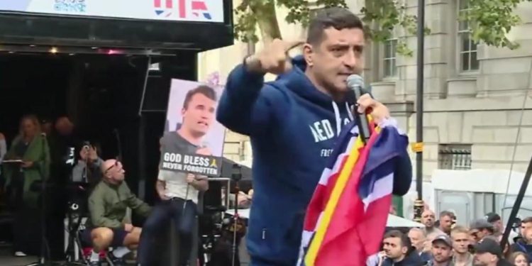 George Simion la mitingul extremistilor din Londra