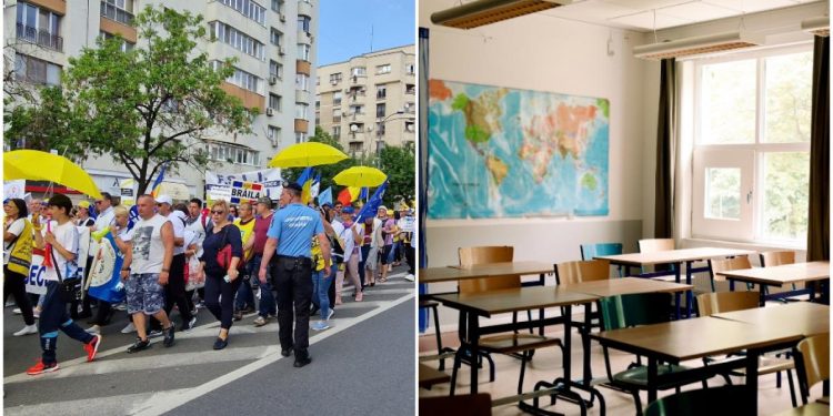 Haos in prima zi de scoala proteste ale profesorilor