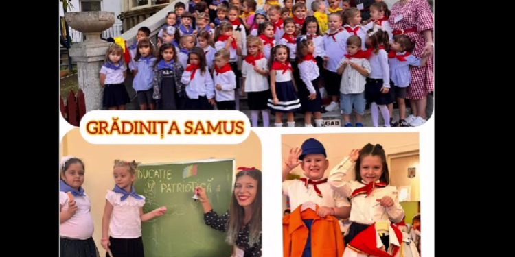 La o gradinita din Satu Mare copiii au purtat uniforme