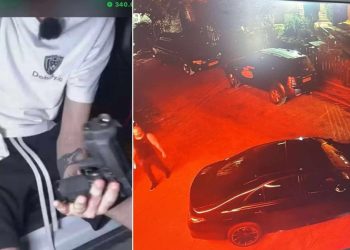 Un barbat cu arma airsoft a fost retinut de politie