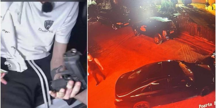 Un barbat cu arma airsoft a fost retinut de politie