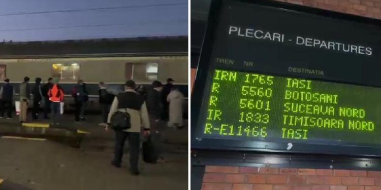 Haos in gari zeci de trenuri anulate