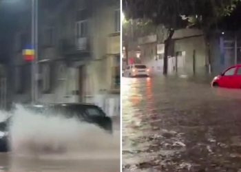 Imagini ale dezastrului provocat de ciclon in Romania