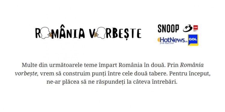 Romnia Vorbeste Discutie pe teme socio politice