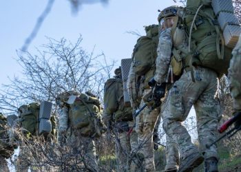 Exercitiu NATO in Alba Pod plutitor rapid peste Mures