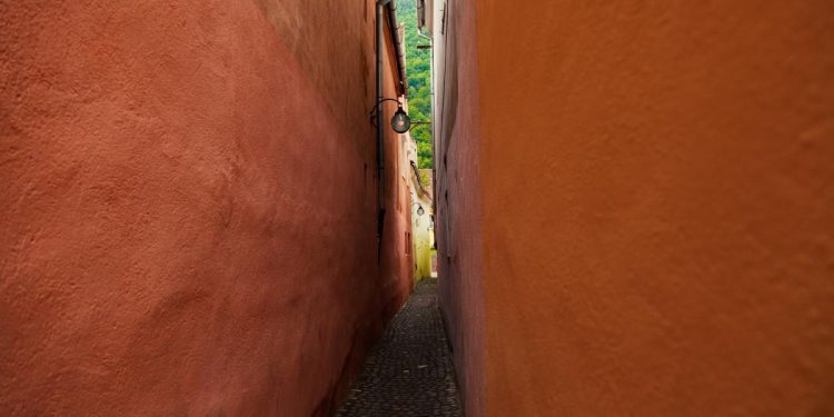 Strada Sforii din Brasov a fost inchisa pentru siguranta