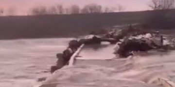 Un pod s a rupt in Calarasi dupa barajul Mihailesti