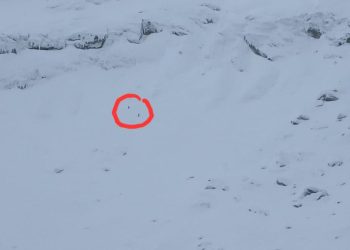 Avalansa mare cauzata de doi schiori la Balea Lac