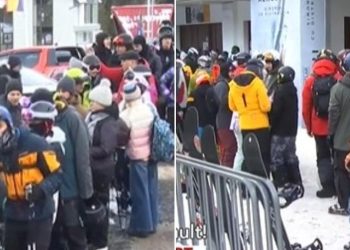 Cozi mari si aglomeratie in Poiana Brasov