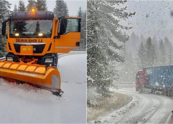 Ninge abundent in 14 judete trafic restrictionat pe DN 6