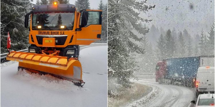 Ninge abundent in 14 judete trafic restrictionat pe DN 6