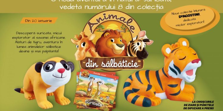 O noua aventura in natura suricata vedeta editiei cu numarul 8 din colectia Animale salbatice