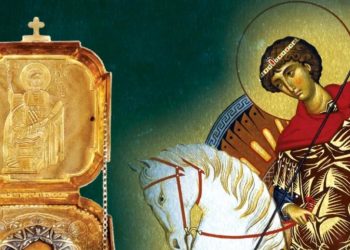 Capul Sfantului Gheorghe va fi adus pentru prima data in Romania din Muntele Athos Acolo unde vor fi