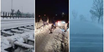 Ninsori si viscol puternic in Bucuresti si in 16 judee drumuri inchise circulatie restrictionata