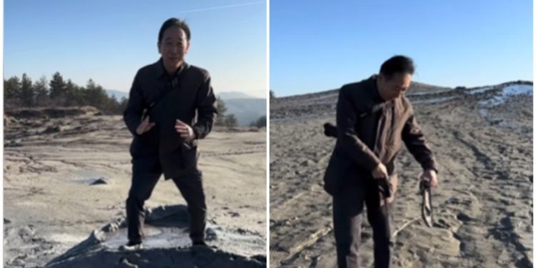 Pantoful meu a fost inghitit de noroi Imagini virale cu ambasadorul Japoniei la Vulcanii