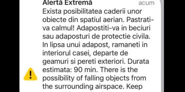 Un nou mesaj Ro Alert in Tulcea al treilea in acelasi zai din cauza conflictului din Ucraina