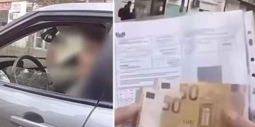 Momentul in care o soferita incearca sa mituiasca un politist in capitala scenele au fost