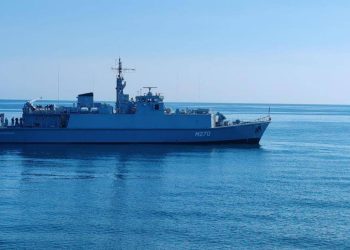 Vanatorul de mine M270 si a incheiat misiunea in Marea Neagra MApN Romania angajata pentru