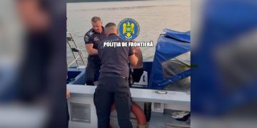 Un sarb a adormit pe un colac si curentii l au dus in mijlocul Dunarii Politia de Frontiera l a salvat